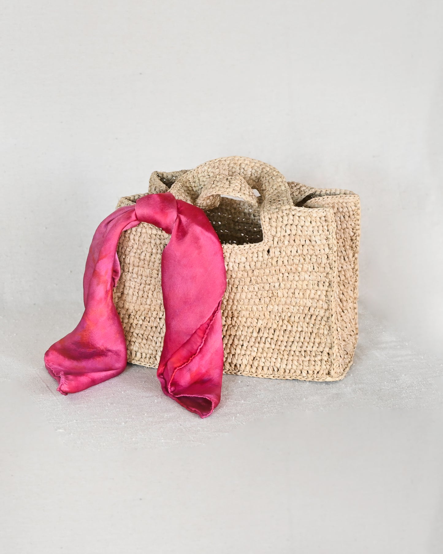 Heidi Raffia Mini Tote Bag