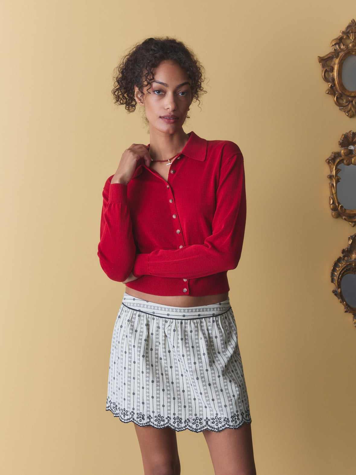 Palma Cardigan - Ruby