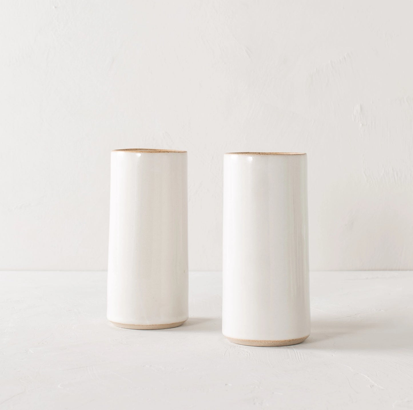 Stoneware Vase - White