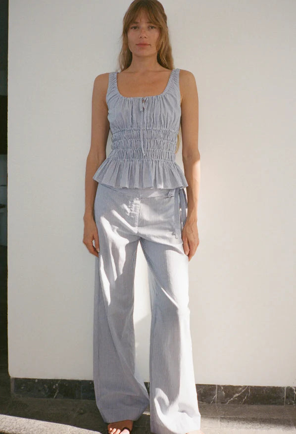 Gigi Top - Blue Stripe