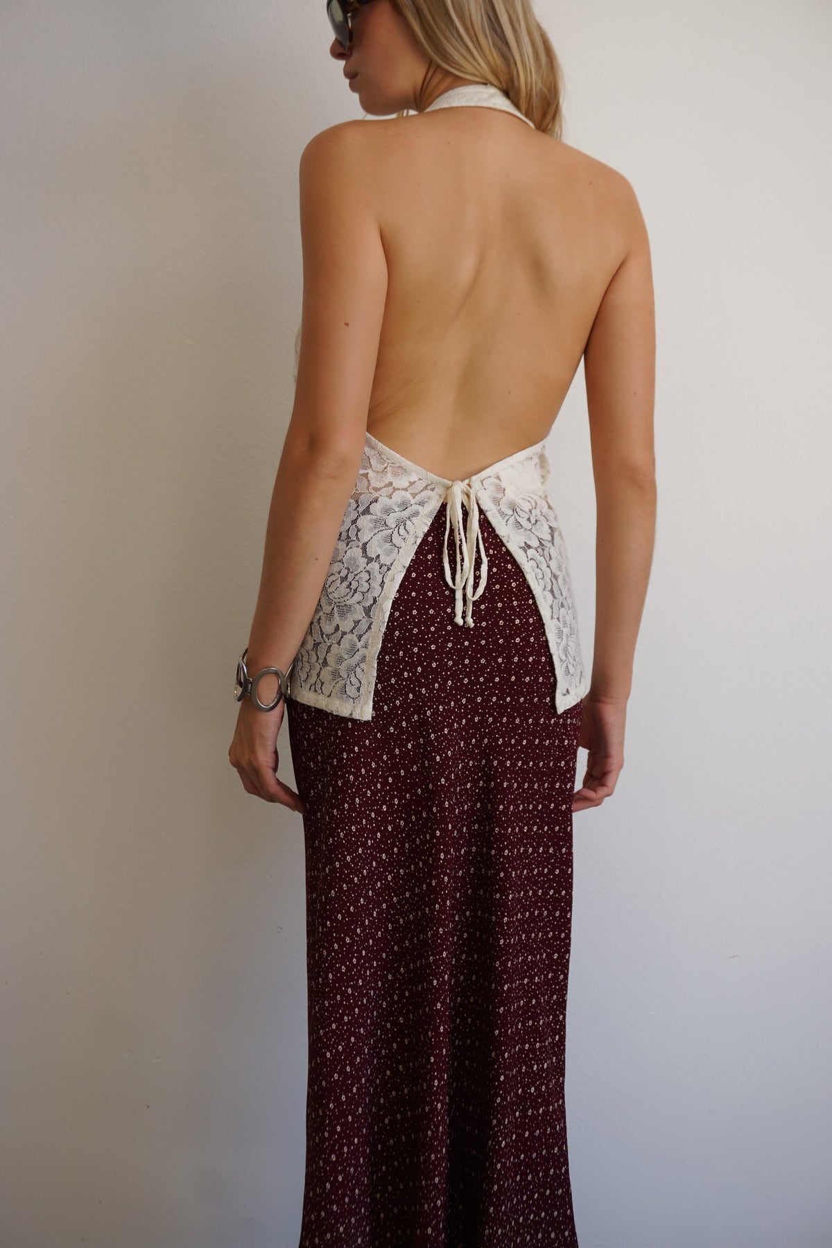 1997 Skirt - Merlot Floral