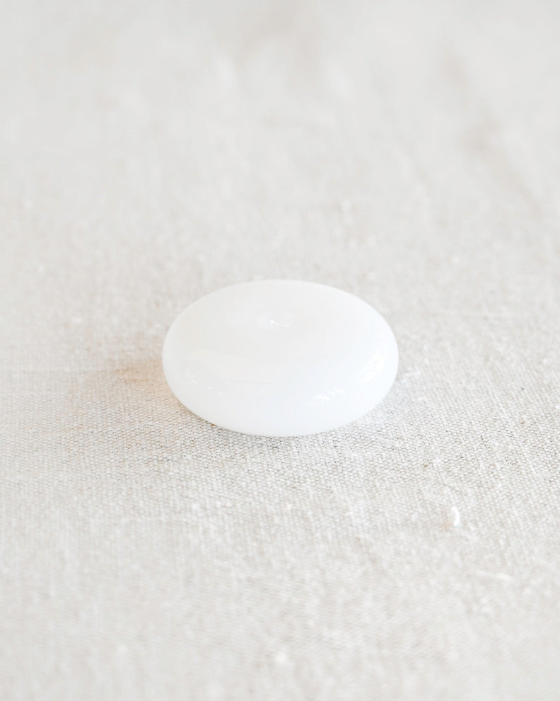 Bubble Glass Incense Holder - White