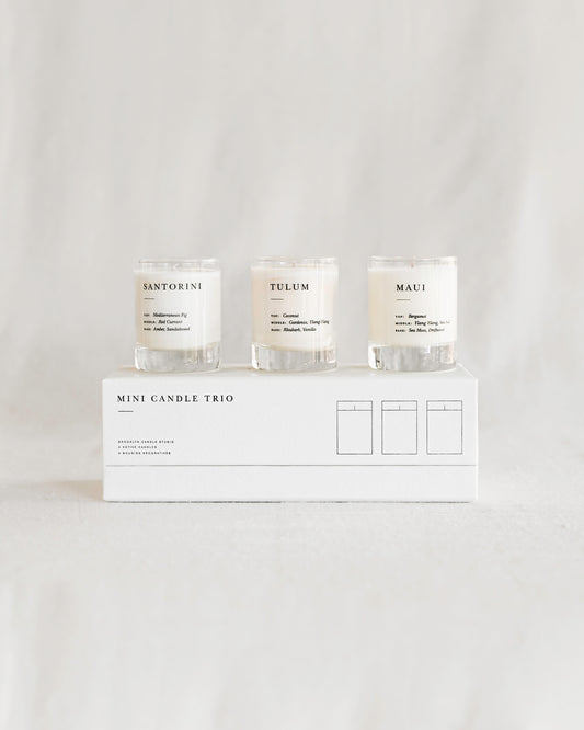 Mini Candle Gift Set Trio - Fresh + Floral