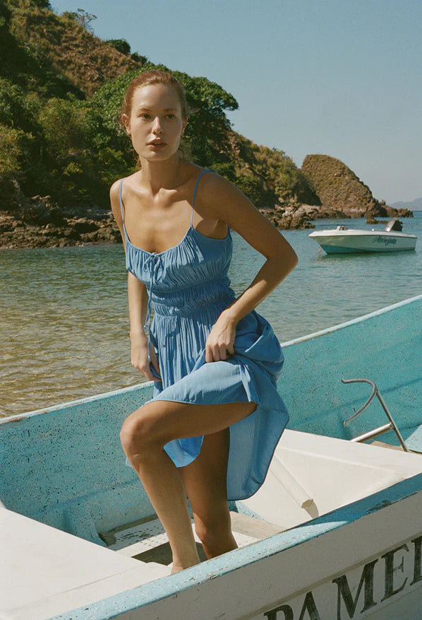 Gabriela Dress - Amalfi Blue