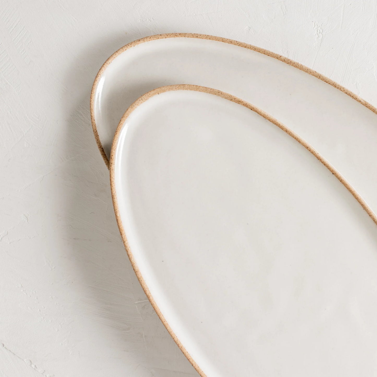 Stoneware Serving Tray - White