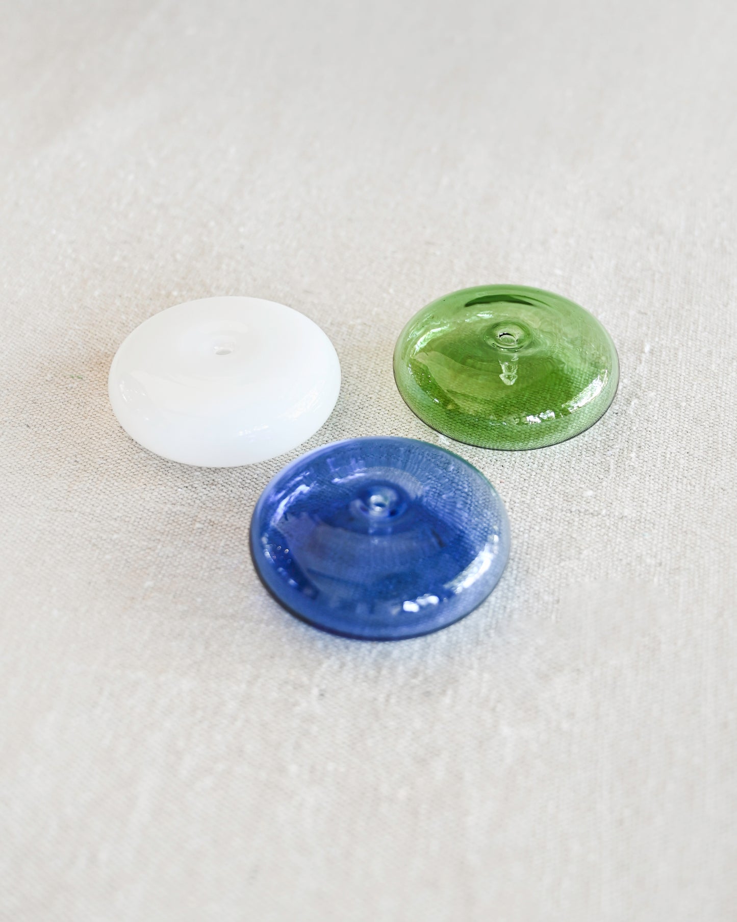 Bubble Glass Incense Holder - Blue