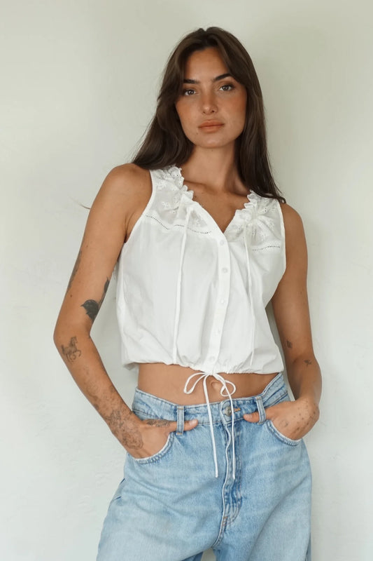 Daisy Blouse - White
