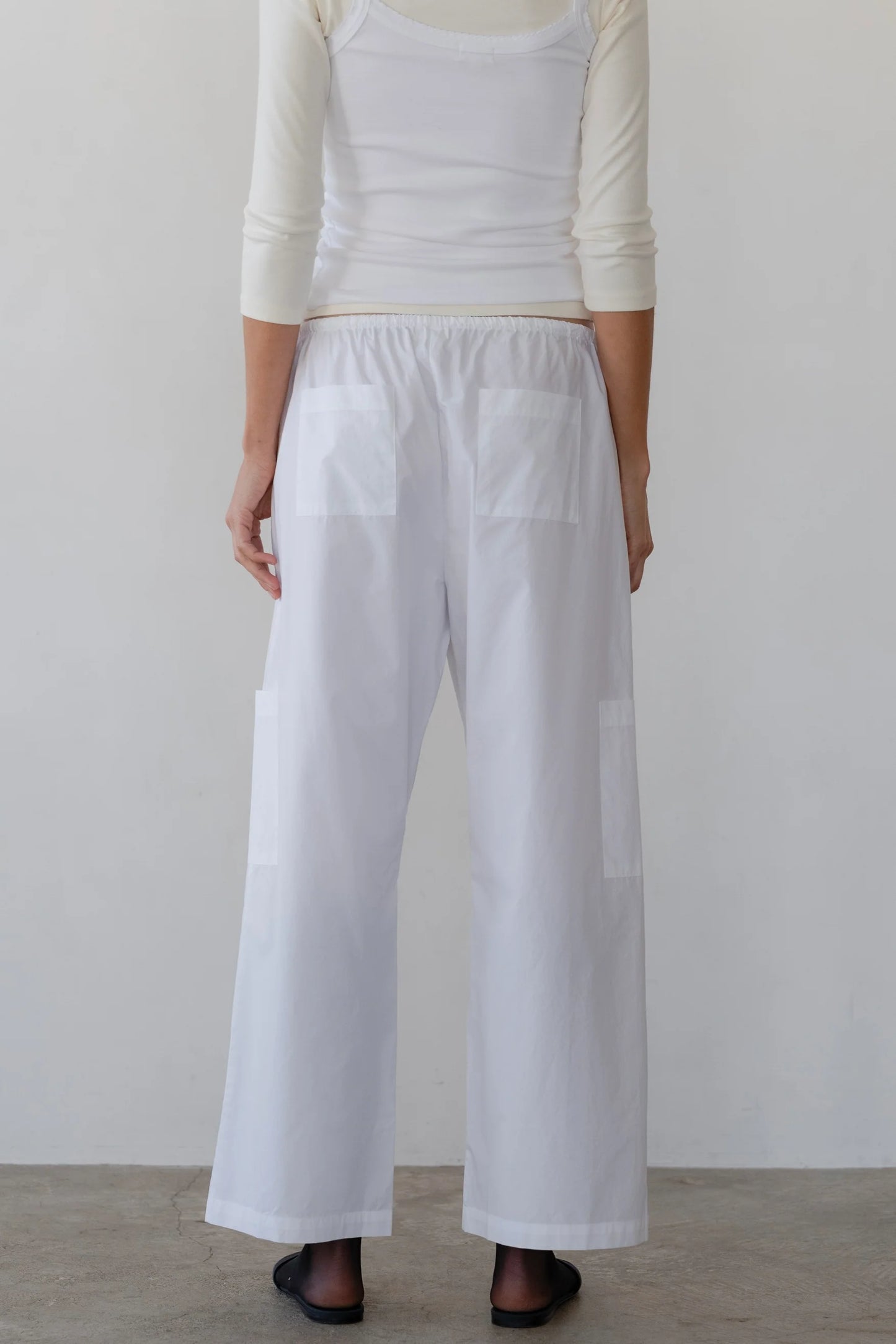 Pop Drawstring Cargo Pant - Powder