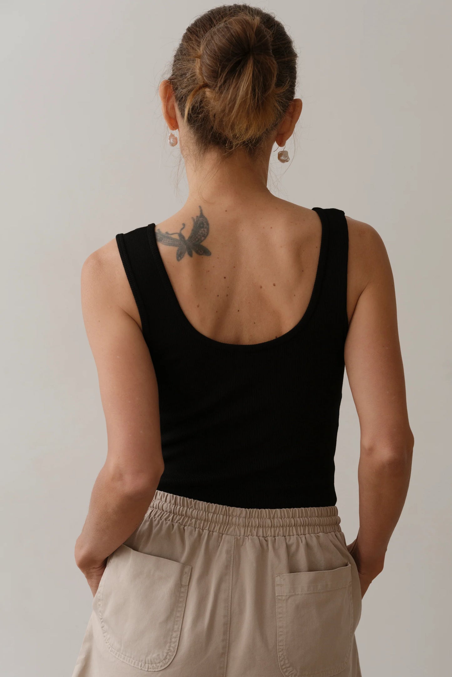 Rib Scoop Tank - Black