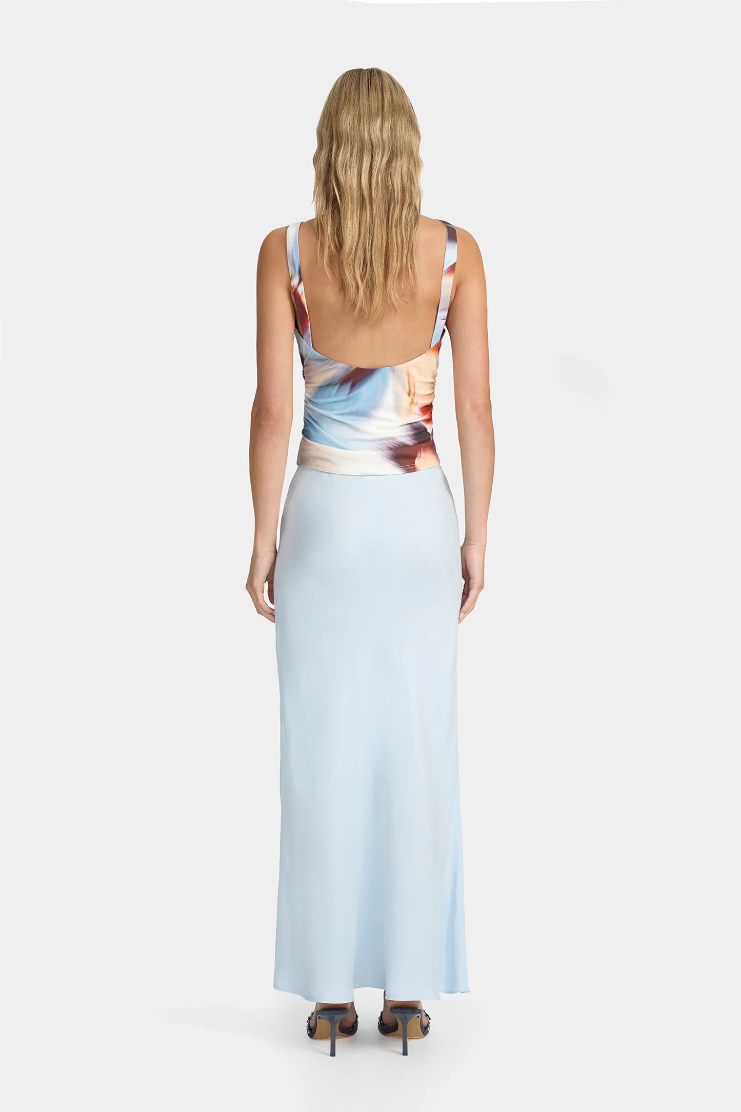 Marli Slip Skirt - Powder Blue