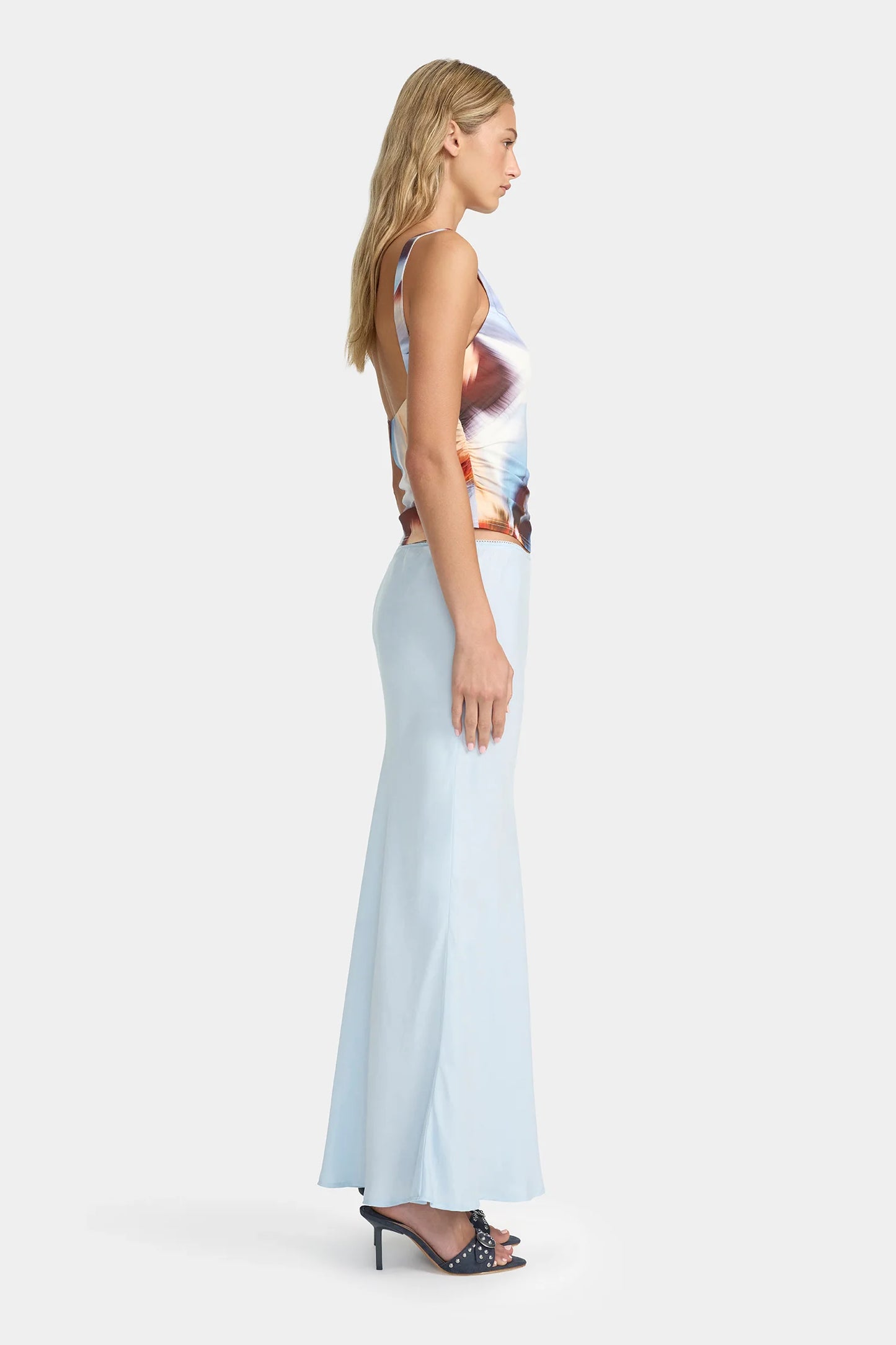 Marli Slip Skirt - Powder Blue
