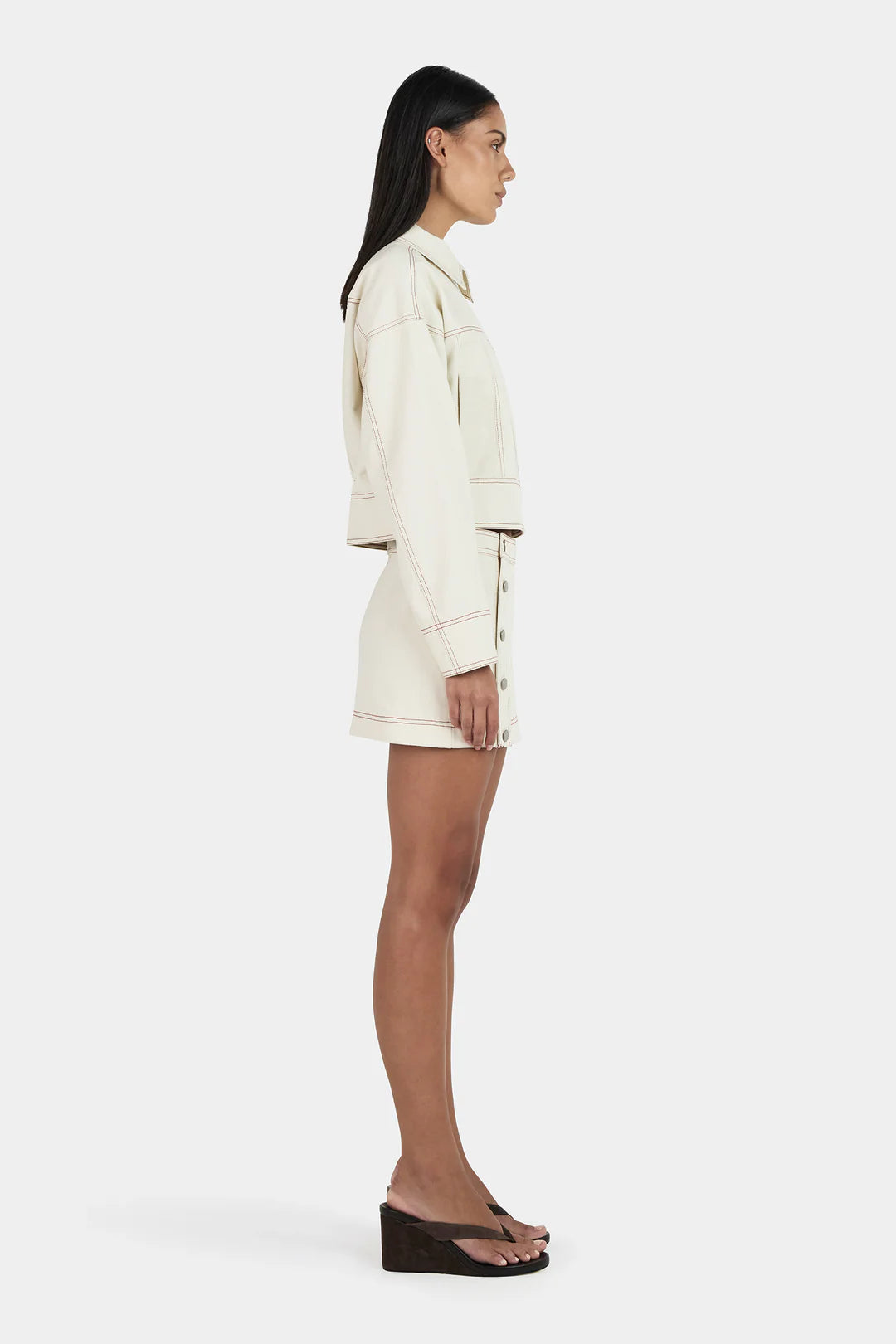 Gina Denim Jacket - Ecru