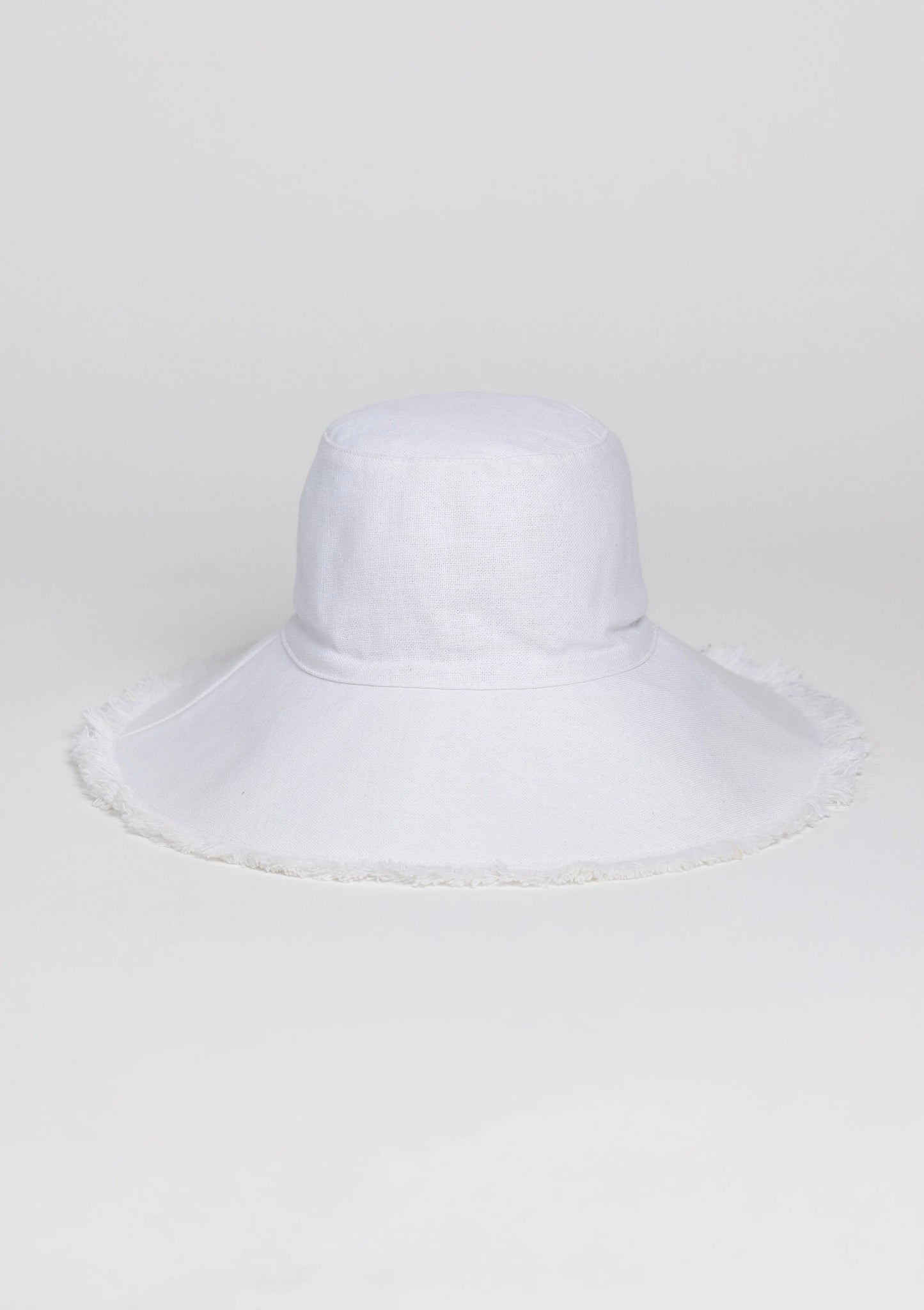 Canvas Packable Hat - White