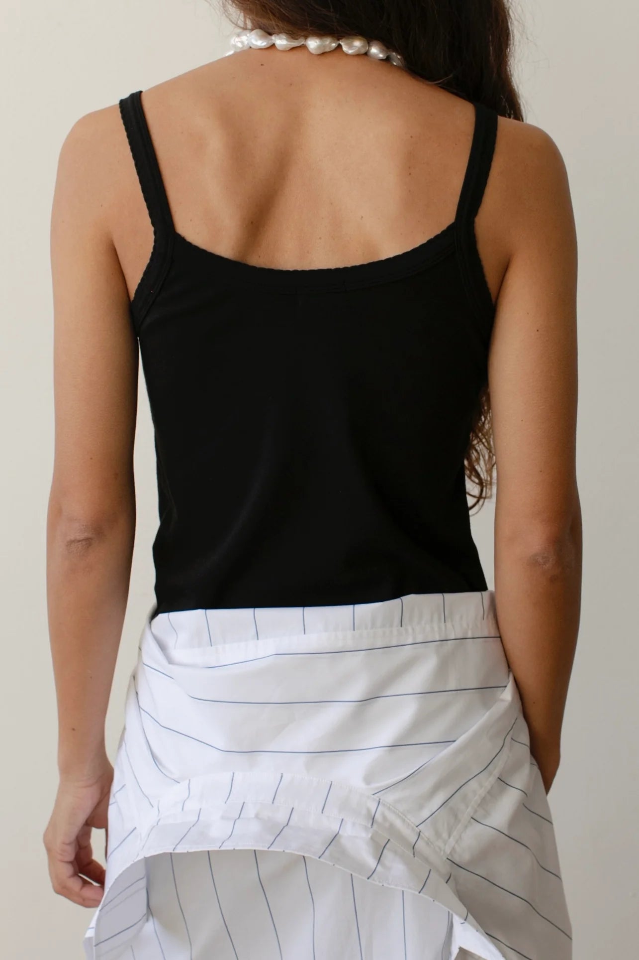 Baby Rib Scallop Tank - Jet
