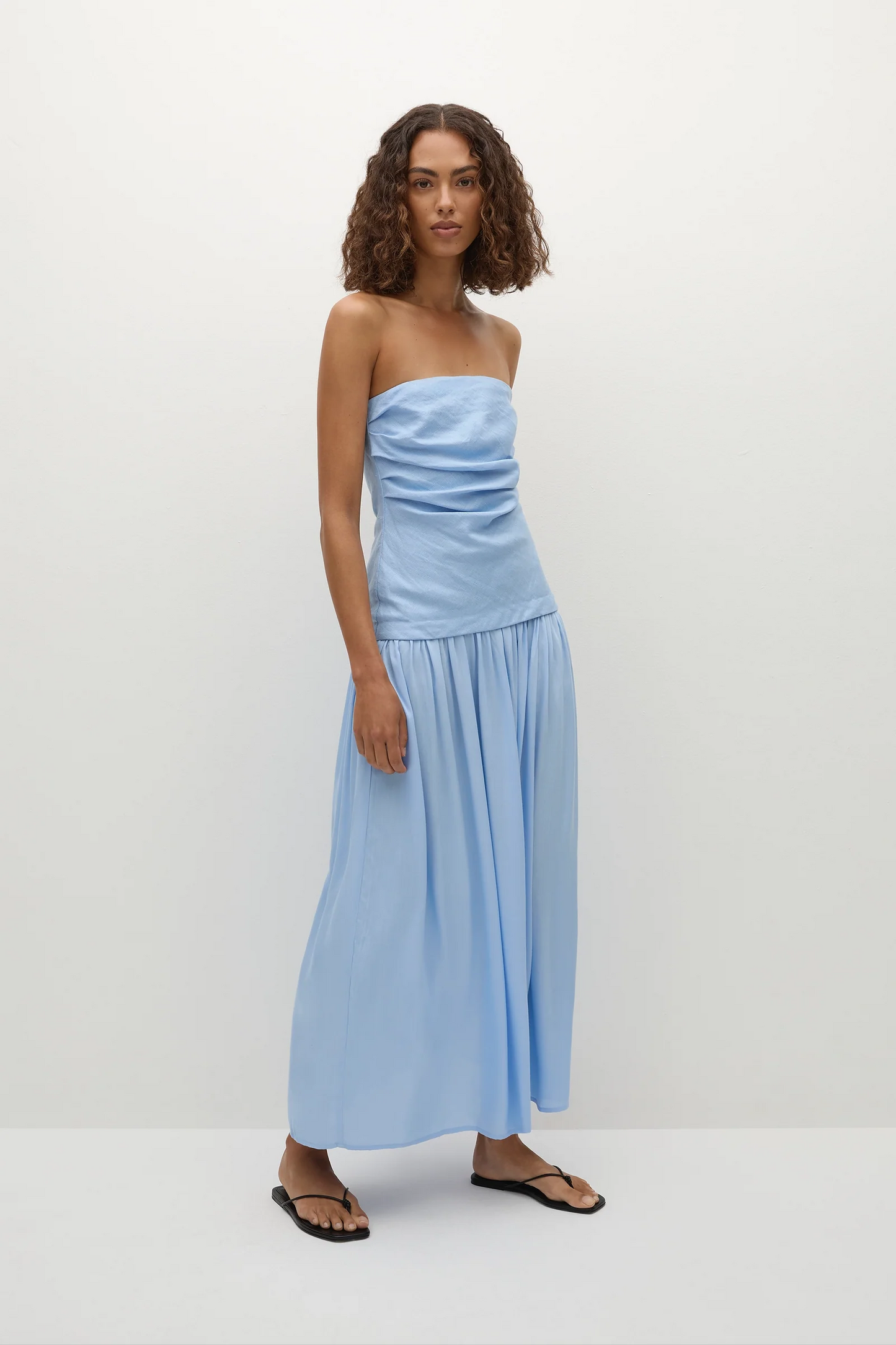 Hedy Maxi Dress - Mineral Blue