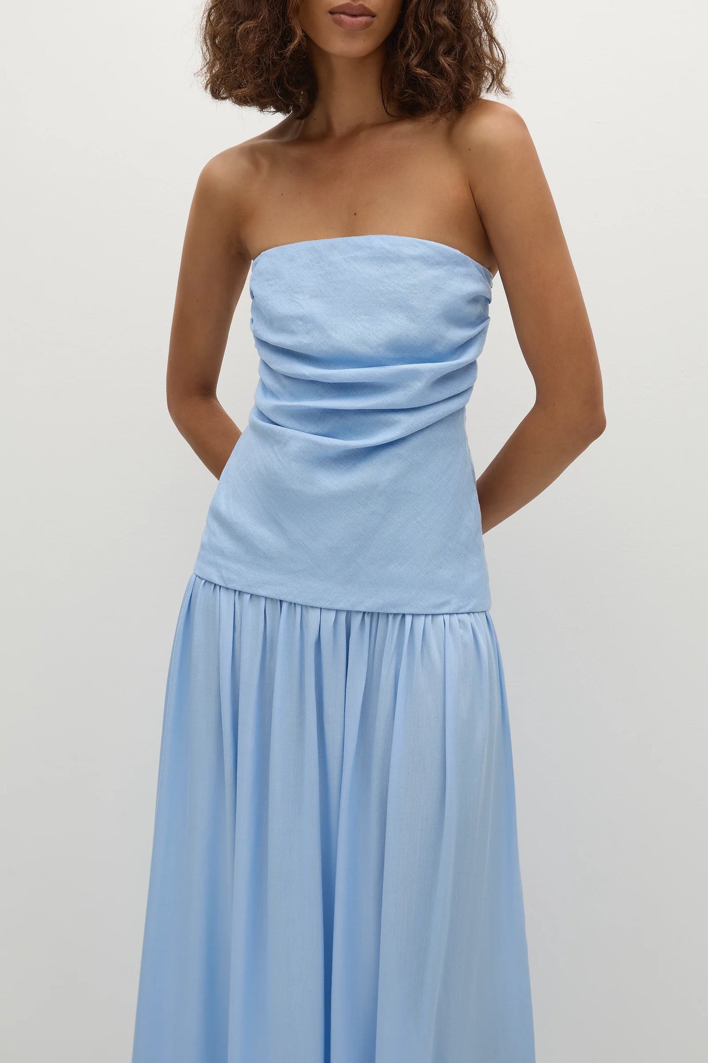Hedy Maxi Dress - Mineral Blue