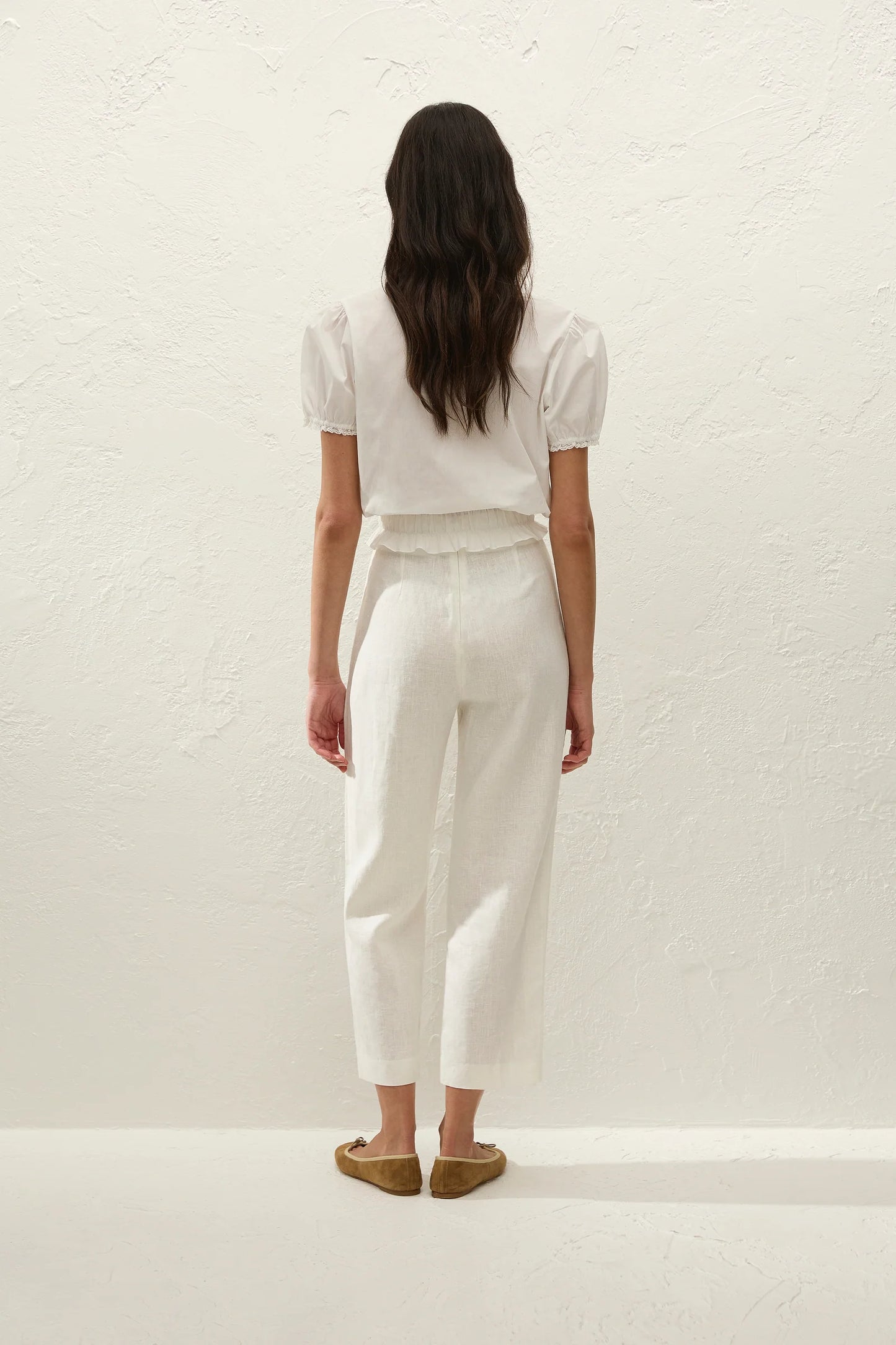 Fiora Blouse - Fresco Lace White