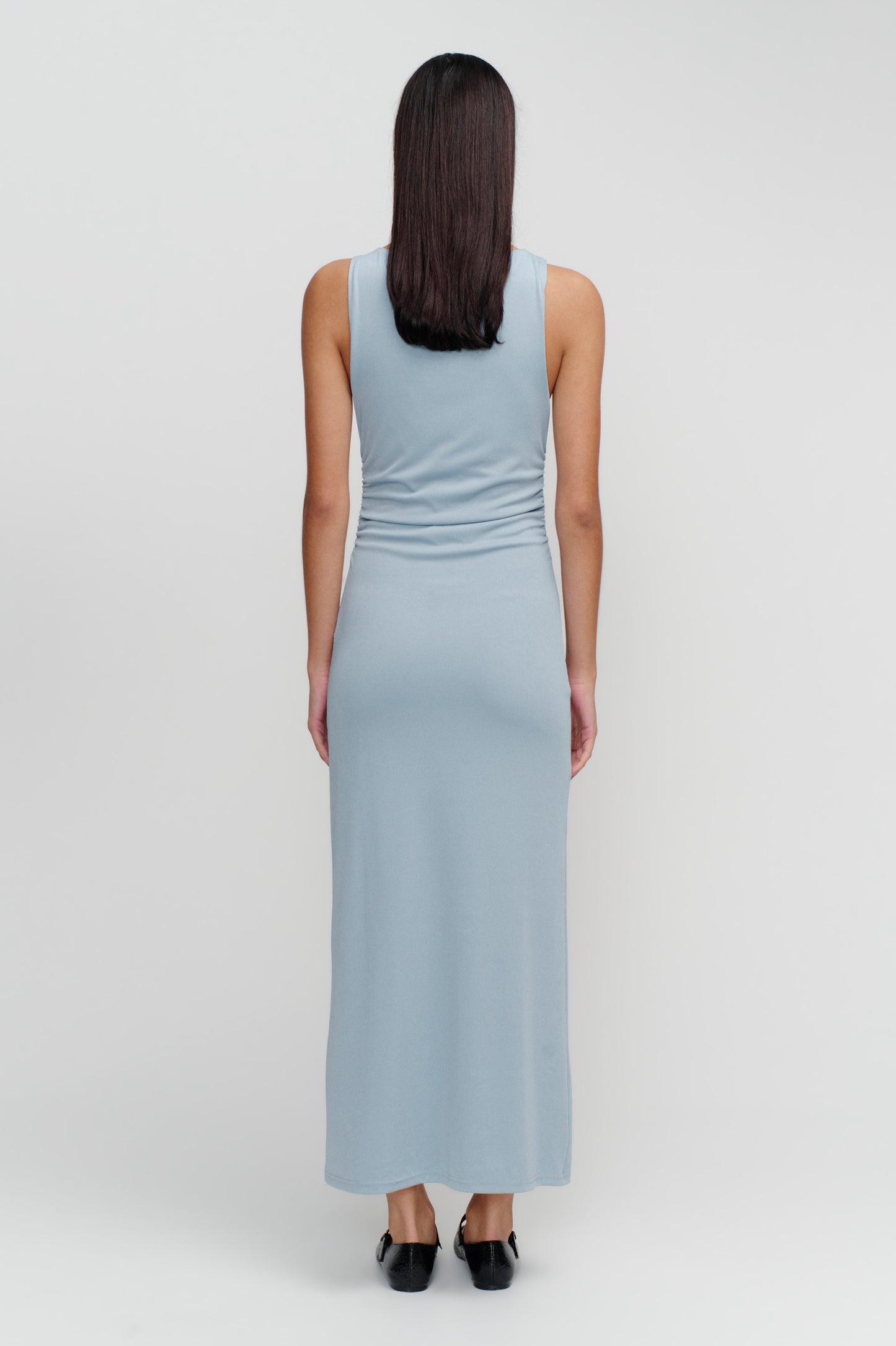 Samara Blue Ribbed Midi Dress
