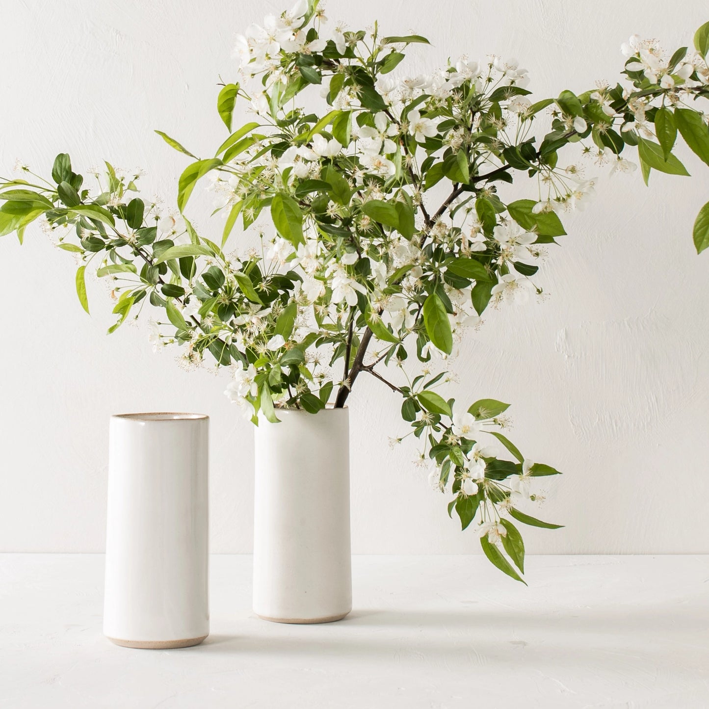 Stoneware Vase - White