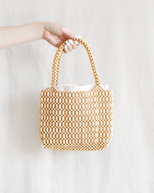 Beaded Bag - Natural