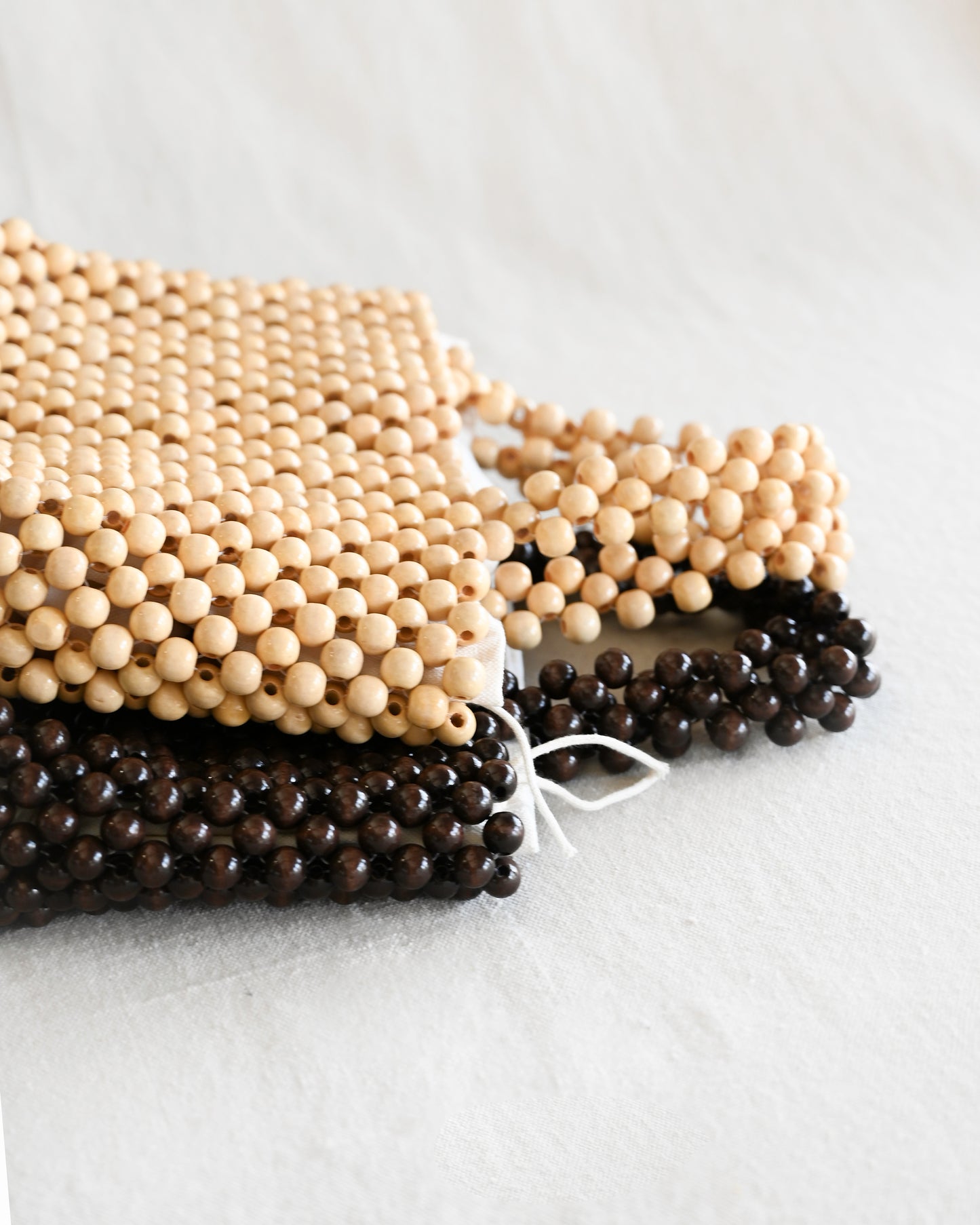 Bryn Beaded Bag - Natural