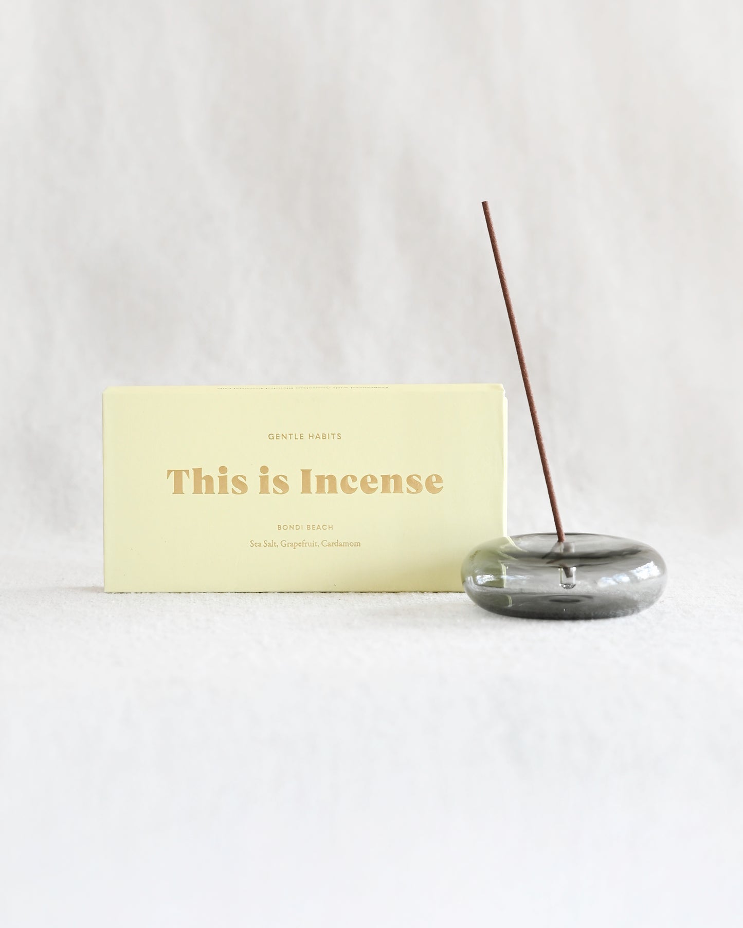 Bubble Glass Incense Holder - Smoke