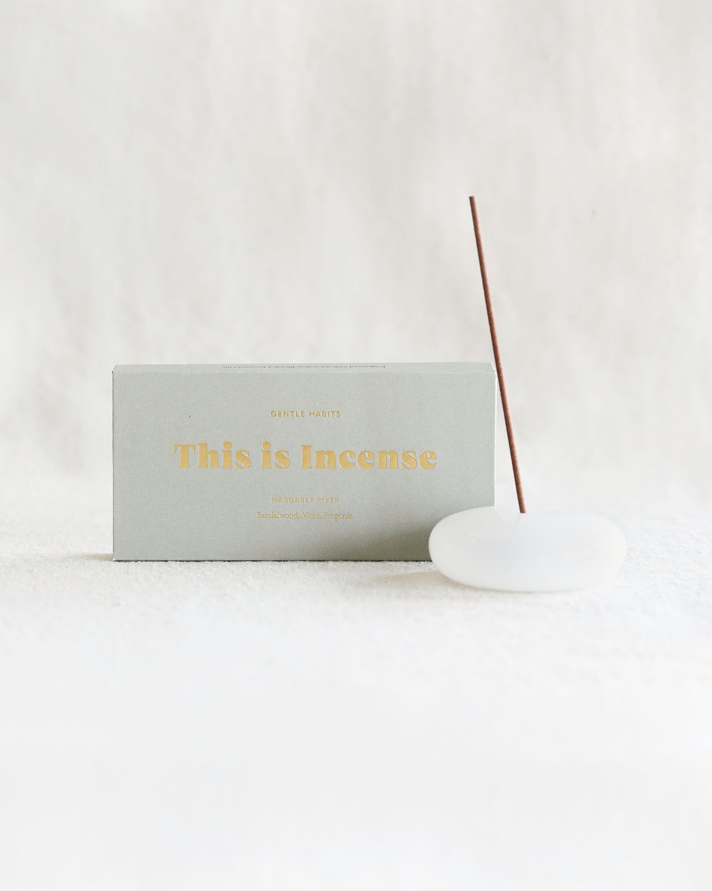 Bubble Glass Incense Holder - White