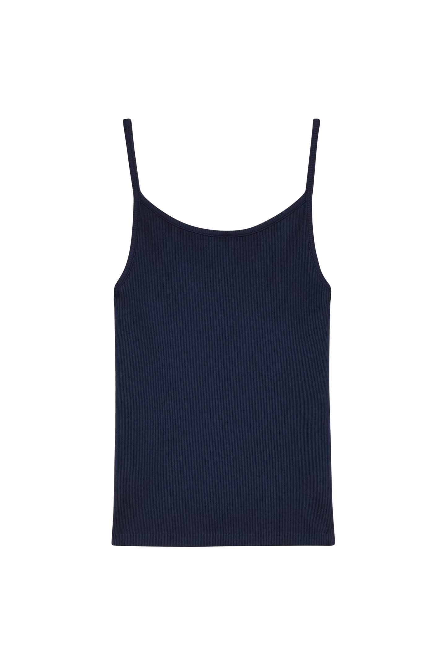 Rib Spaghetti Tank - Navy