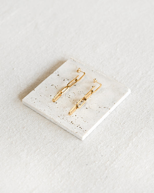 Nadia Chain Link Drop Earrings