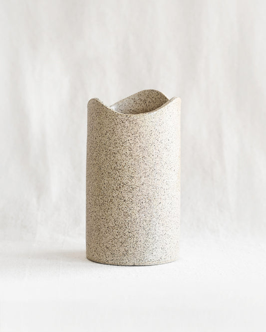 Swell Utensil Holder / Vase - Tan Speckle