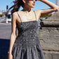 Shore Mini Dress - Black and White Gingham Check