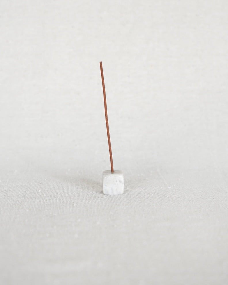 Stone Incense Holder - Marble Grey