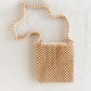 Beaded Crossbody Bag - Natural