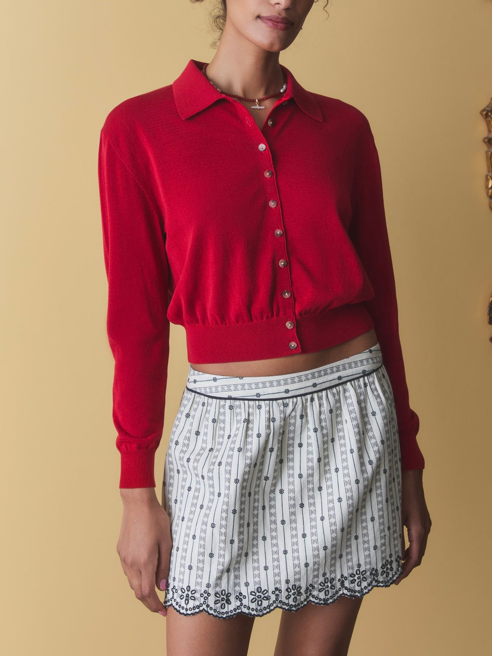 Palma Cardigan - Ruby