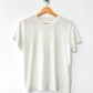 Bo Linen Blend Tee - Salt
