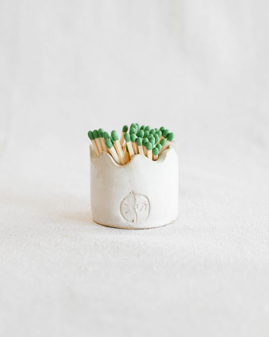 Scalloped Match Holder / Striker