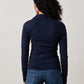 Rory Long Sleeve Fitted Polo - Navy