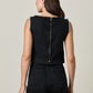 Chris Denim Vest - Noir