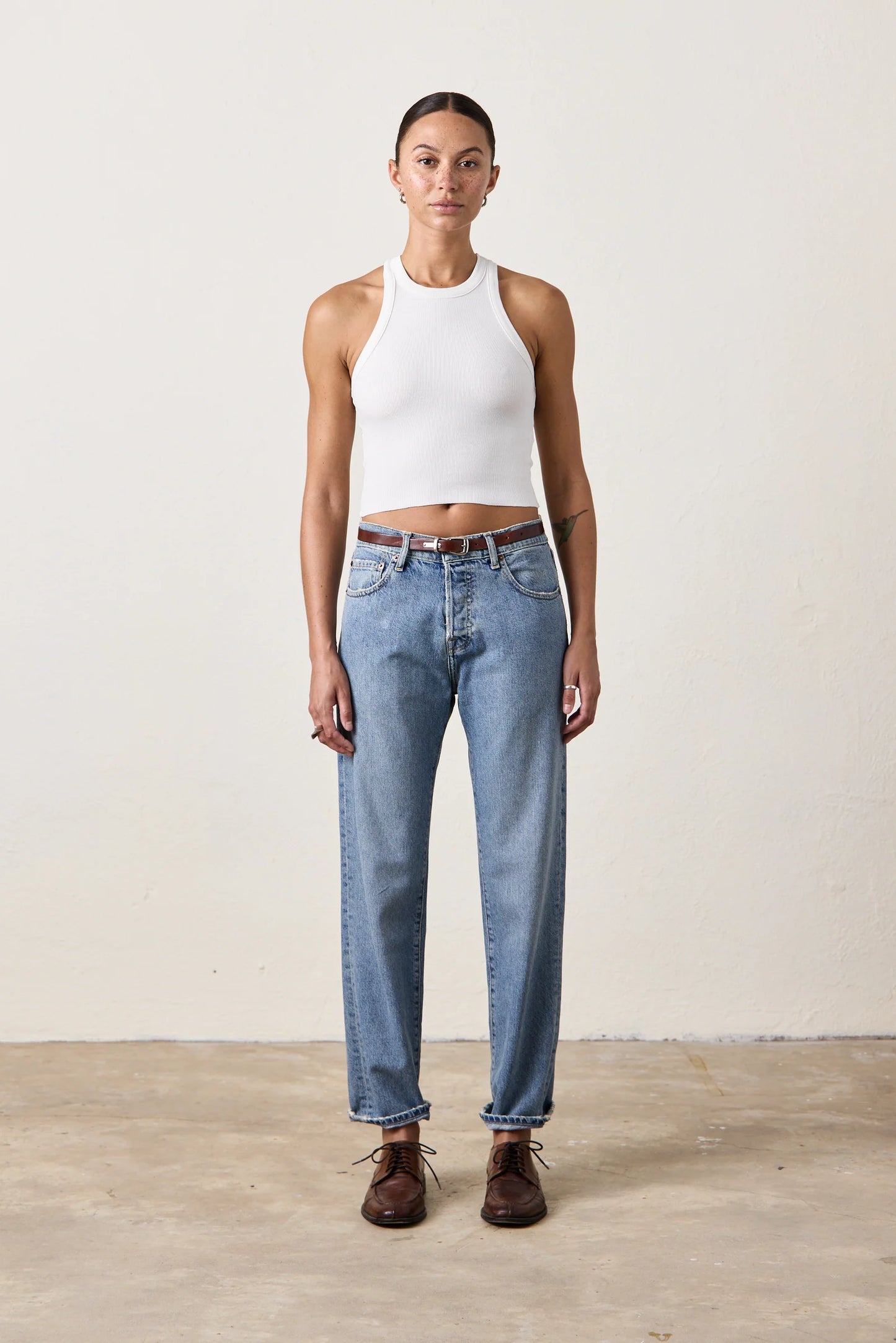 Owen Slouchy Straight Jean - Oceanside Wash