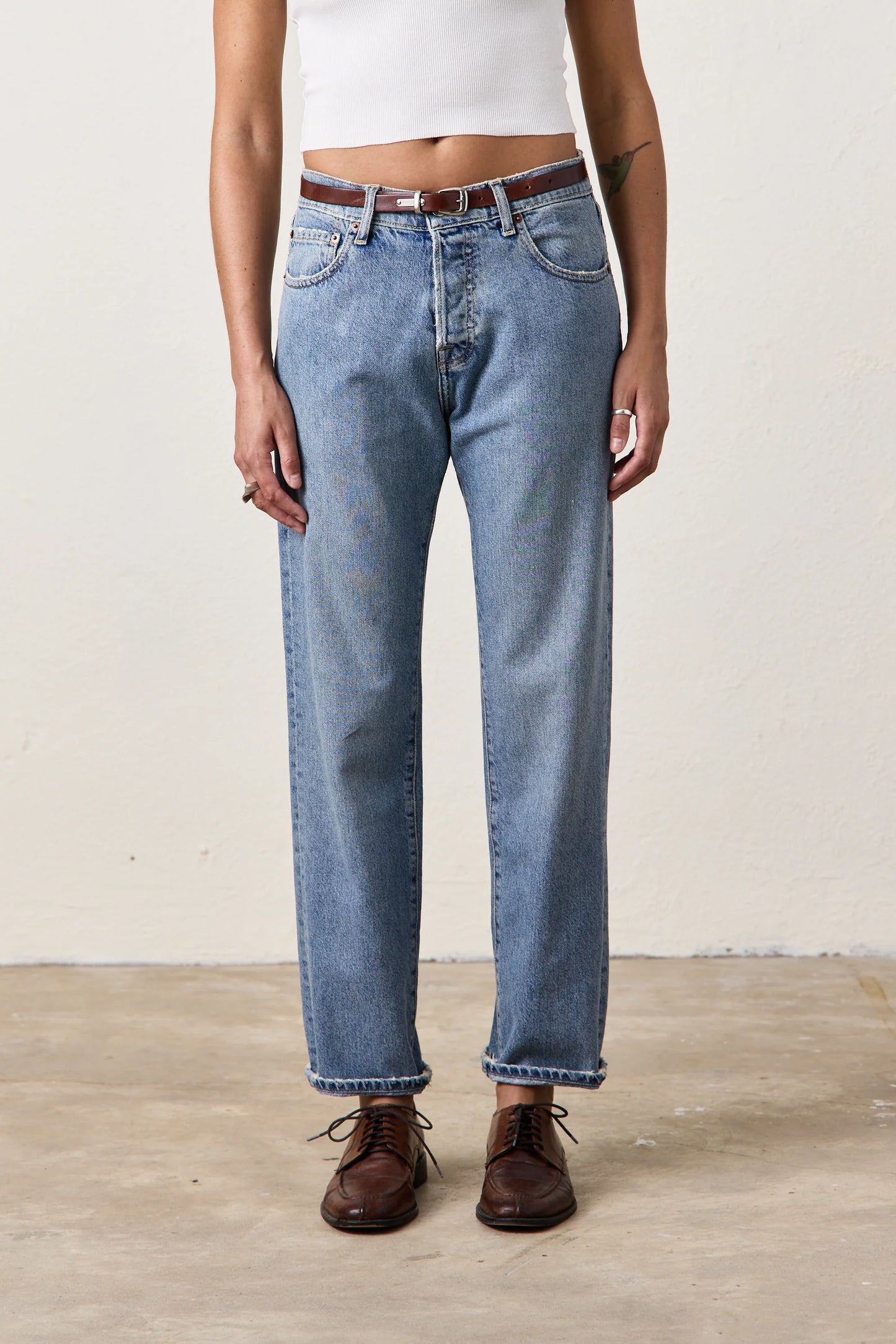 Owen Slouchy Straight Jean - Oceanside Wash