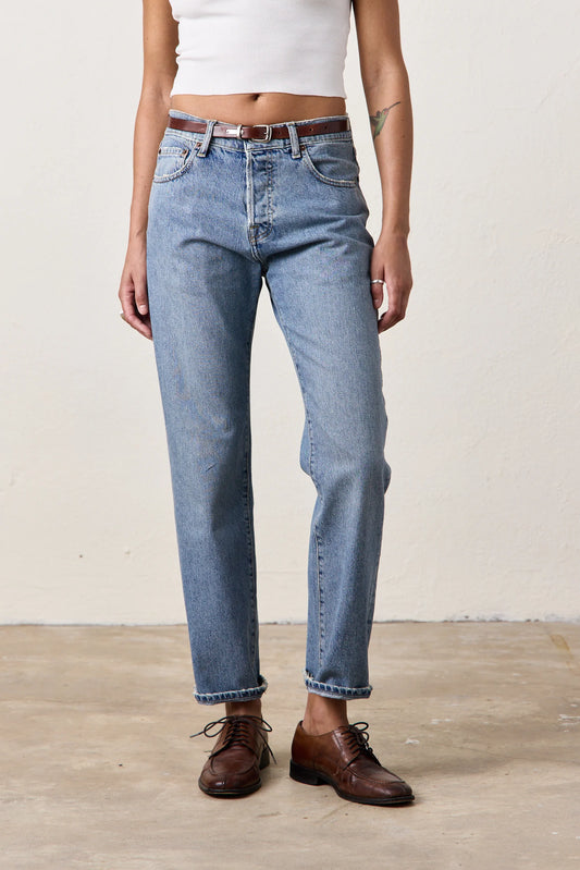 Owen Slouchy Straight Jean - Oceanside Wash