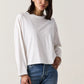 Loffler Long Sleeve Boxy Crew Tee - Soft White