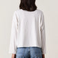 Loffler Long Sleeve Boxy Crew Tee - Soft White