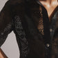 Giovanni Lace Shirt - Black
