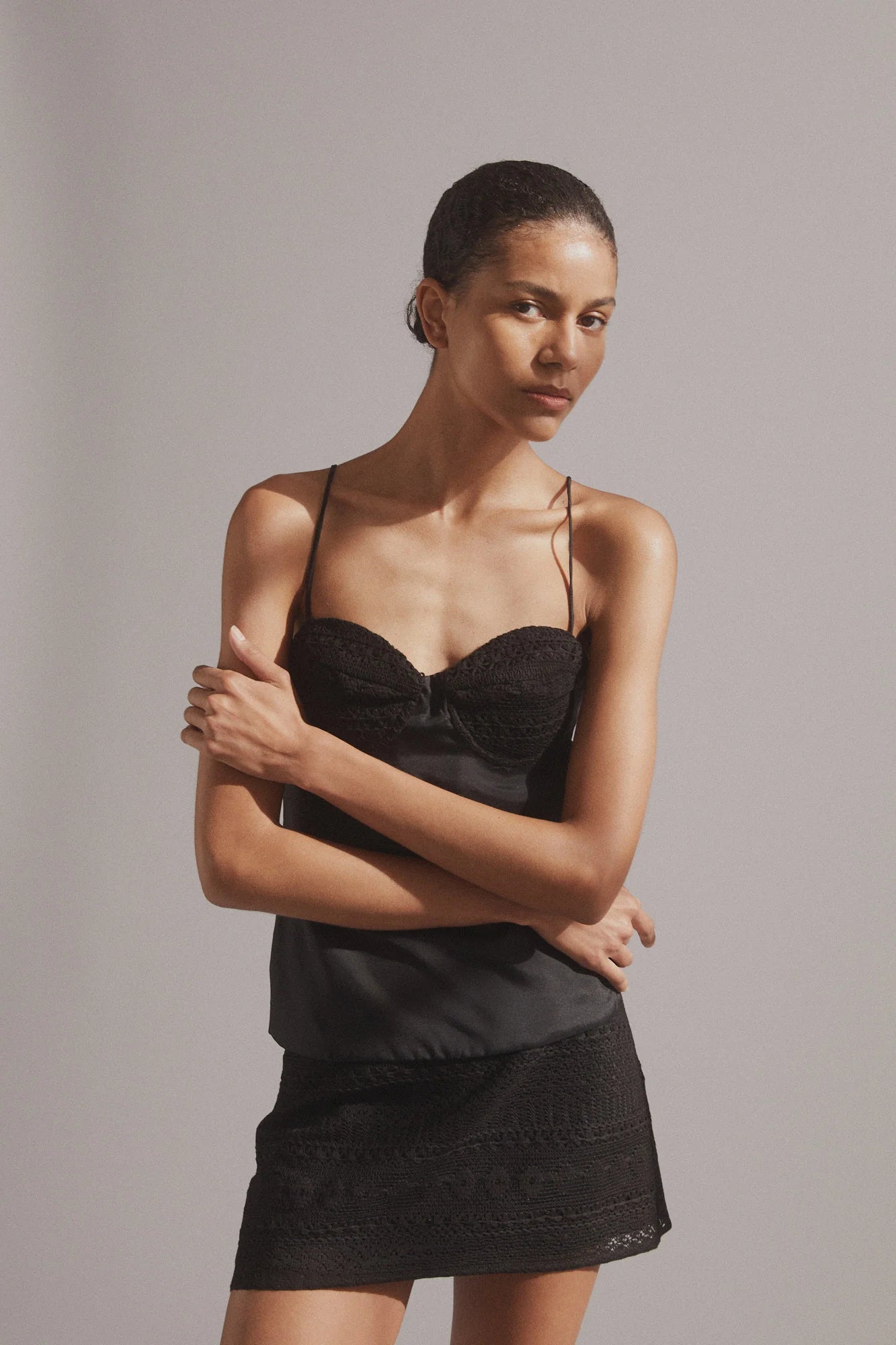 Ophelia Lace Camisole - Black