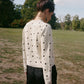 Maija Cardigan - Ivory / Polka Dot