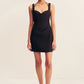 Kasbah Bustier Draped Mini Dress - Black