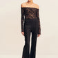 Kasbah Side Split Pant - Black