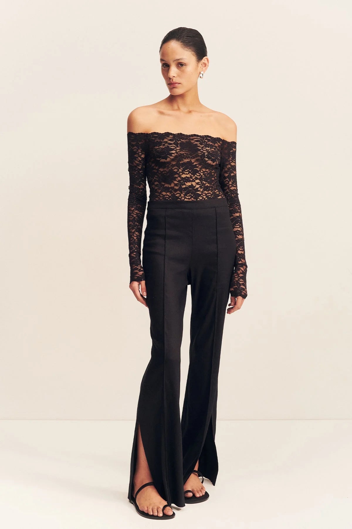 Kasbah Side Split Pant - Black
