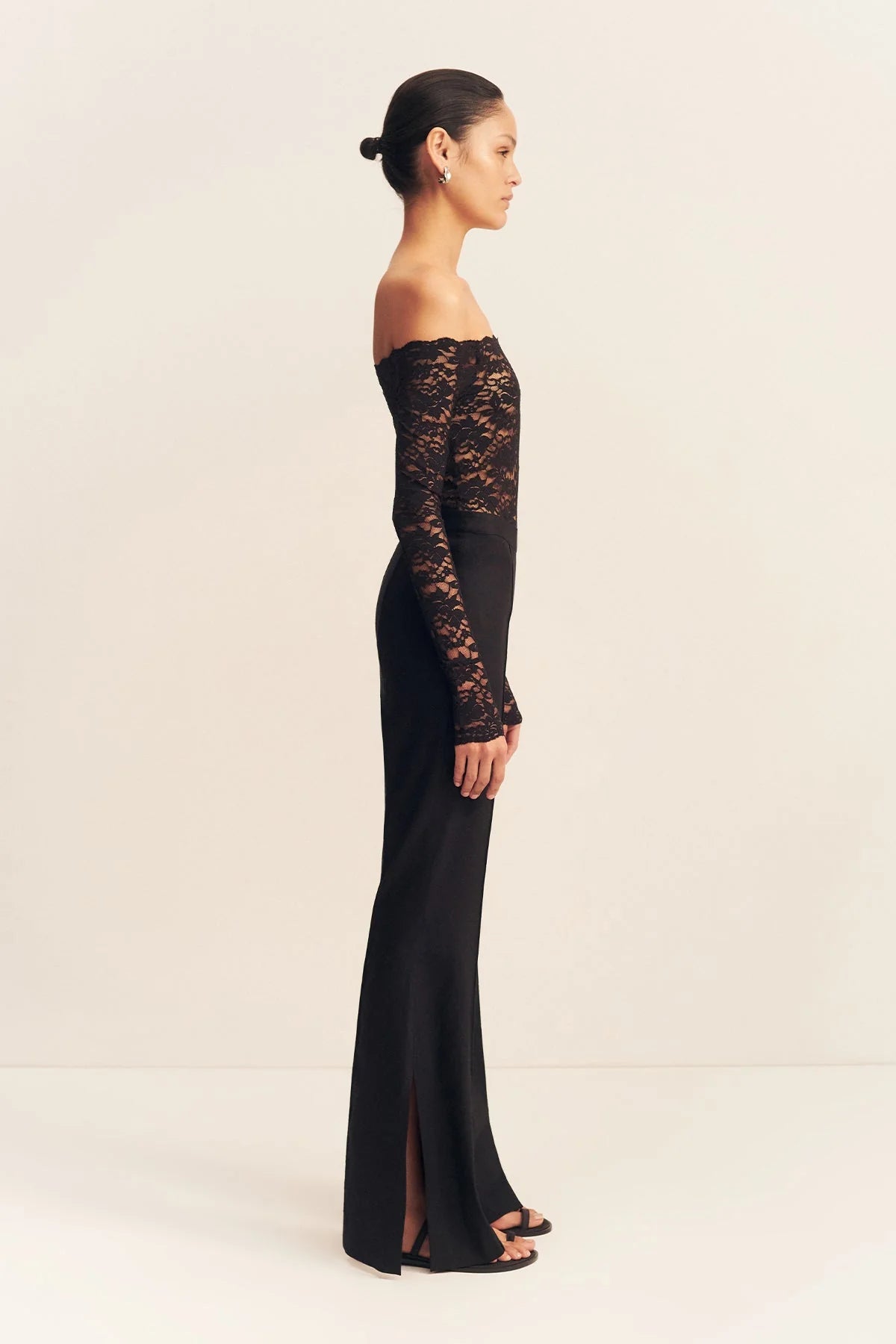 Kasbah Side Split Pant - Black